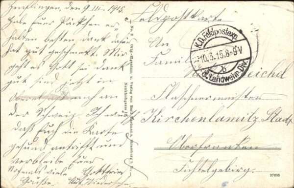 Hohneck Feldpost Schlachtfeld Vogesen, Kaysersb – Bild 2