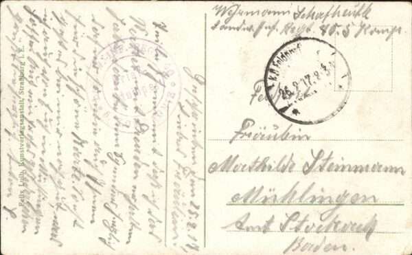 Muenster Elsass Feldpost Reichsackerkopf, Hotel Altenbe – Bild 2