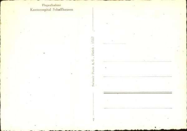 Schaffhausen SH Kantonsspital Flugaufnahme – Bild 2