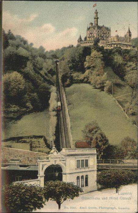 Luzern LU Gütschbahn Hotel Gatsch