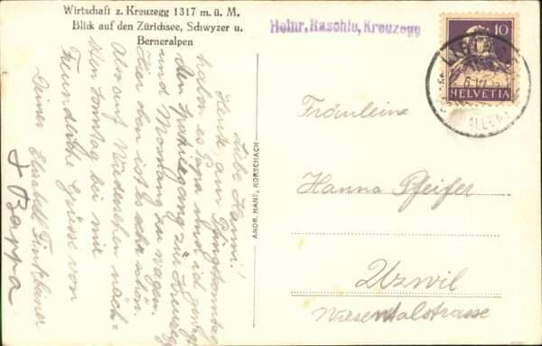 Zuerichsee Wirtschaft z. Kreuzegg Berneralpen – Bild 2