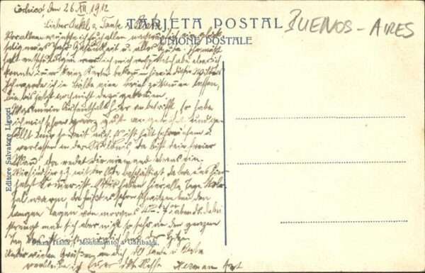 Buenos Aires Strassenbahn Statur [handschriftlich] – Bild 2