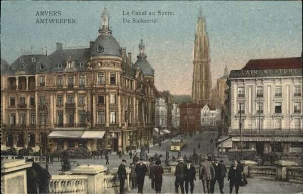 Antwerpen Anvers Canal au Sucre Strassenbahn