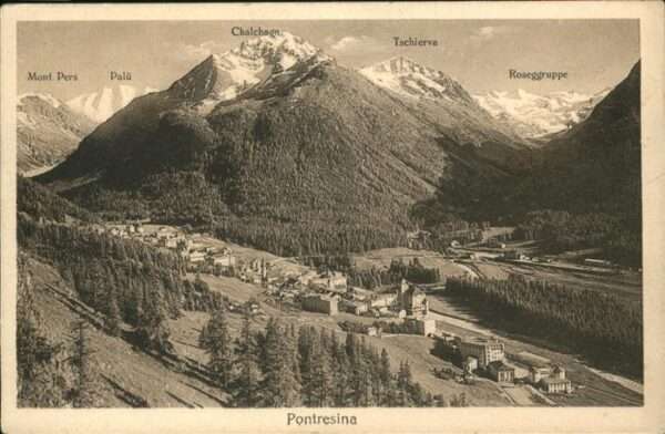 Pontresina Roseggruppe Tschierva Palü Mont Pers