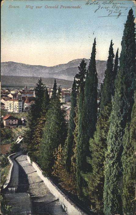 Bozen Suedtirol Weg zur Oswald Promenade