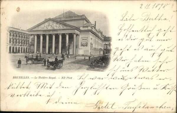 Bruxelles Bruessel Theatre Royal Kutsche