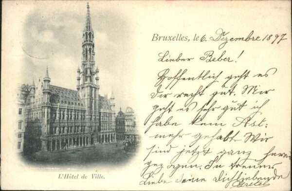 Bruxelles Bruessel Hotel de Ville