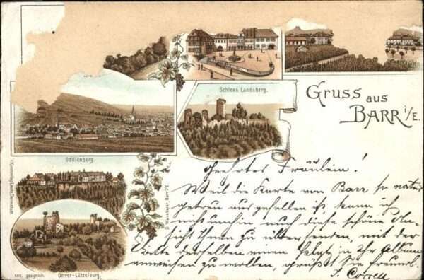 Barr Bas-Rhin Schloss Landsberg Odilienberg Lützelbur