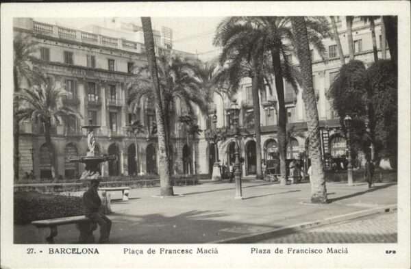 Barcelona Cataluna Placa de Francesc Macia