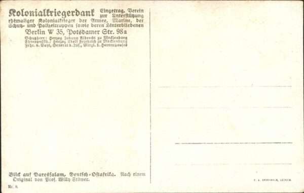 Daressalam Künstler Billy Stöwer Schiff – Bild 2