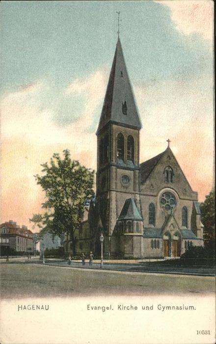 Hagenau Elsass Kirche Gymnasium