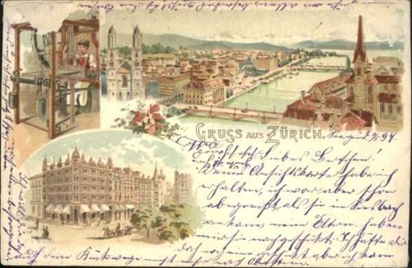 Zuerich Brücke Kutsche