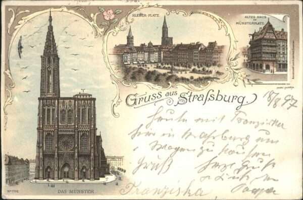 Strasbourg Alsace Münsterplatz Kleber Platz Münster