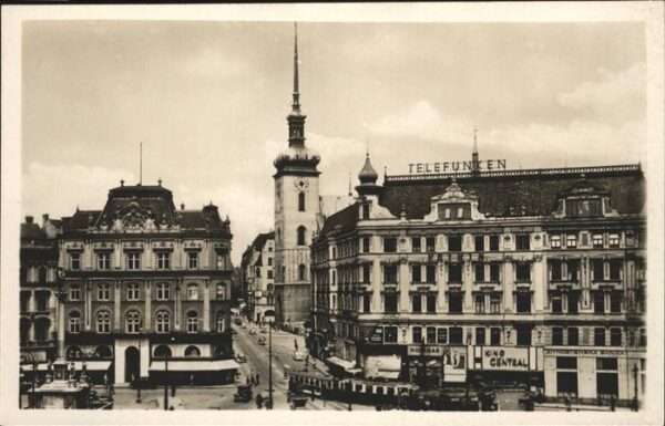 Bruenn Brno St Jakob Kirche  StrassenbahnTelefunken