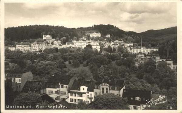 Marienbad Tschechien Boehmen Goetheplatz