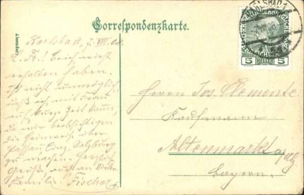 Karlsbad Eger Cafe Freundschaftssaal – Bild 2