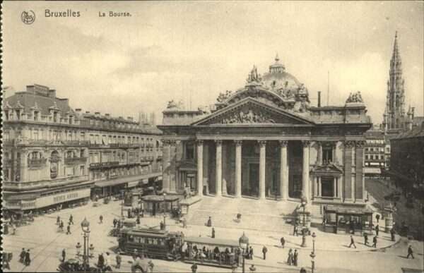 Bruxelles Bruessel Bourse Strassenbahn