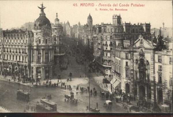 Madrid Spain Conde Penalver Strassenbahn
