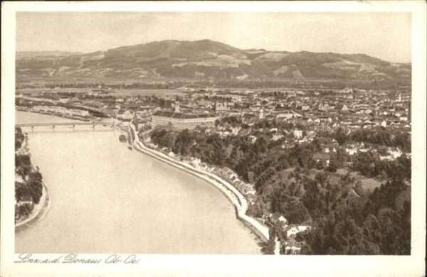 Linz Donau Gesamtansicht Donau