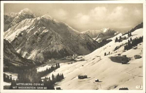 Mittelberg Vorarlberg Widderstein