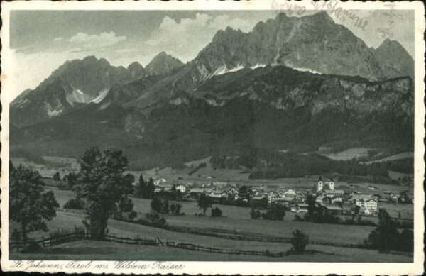 St Johann Tirol Gesamtansicht wilder Kaiser