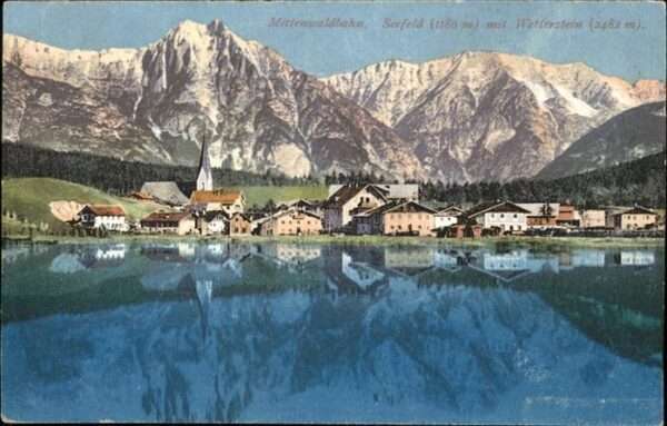Seefeld Tirol Gesamtansicht Wetterstein
