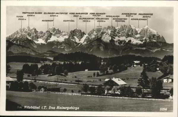 Kitzbuehel Tirol Kaisergebirge Gipfel