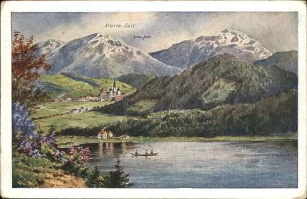 Mariazell Steiermark Erlaufsee Aquarell