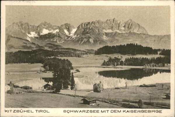 Kitzbuehel Tirol Schwarzsee Kaisergebirge