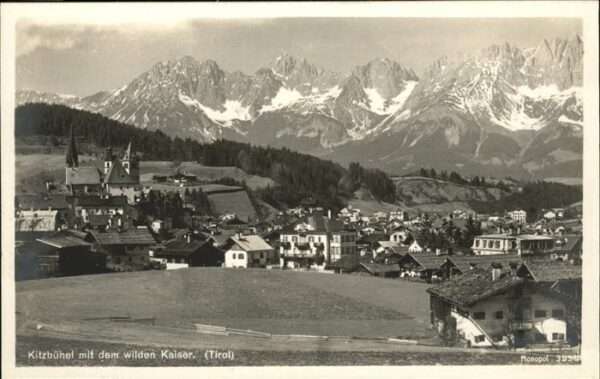 Kitzbuehel Tirol Gesamtansicht Wilder Kaiser