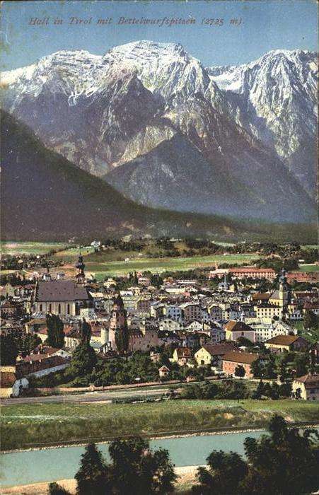 Hall Tirol Gesamtansicht Bettelwurfspitzen