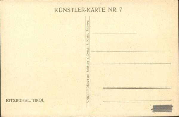 Kitzbuehel Tirol Künstlerkarte – Bild 2