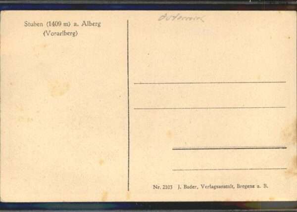 Stuben Vorarlberg Gesamtansicht – Bild 2