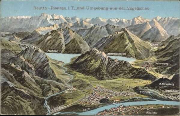Reutte Tirol Plansee Vogelschau
