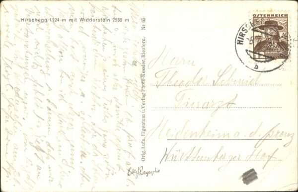 Hirschegg Kleinwalsertal Vorarlberg Gesamtansicht Widderstein – Bild 2