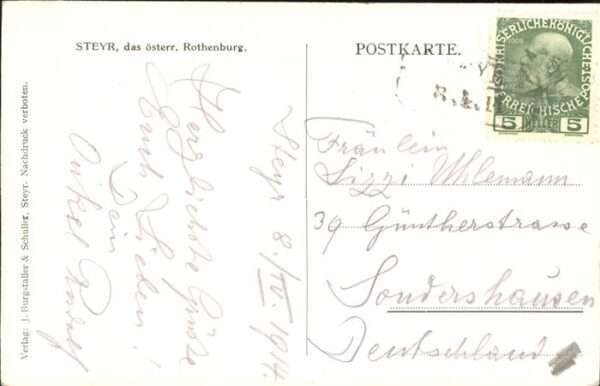 Steyr Enns Oberoesterreich Stadtansicht Pfarrkirche – Bild 2