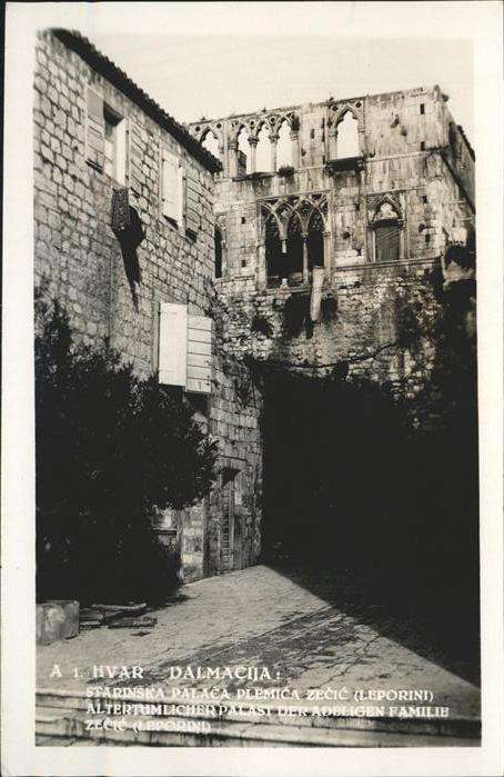 Hvar Altertümlicher Palast