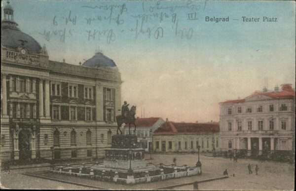 Belgrad Serbien Theater Platz