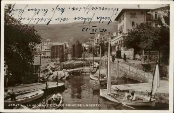 Opatija Abbazia Lungomare Cafe Principe Umberto Schiff