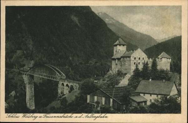 Trisannabruecke Schloss Wiesberg Arlbergbahn