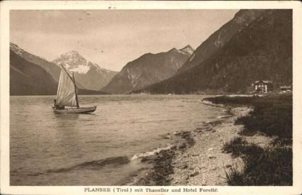 Plansee Boot Hotel Forelle Thaneller