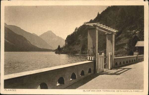 Plansee von Terrasse Hotel Forelle