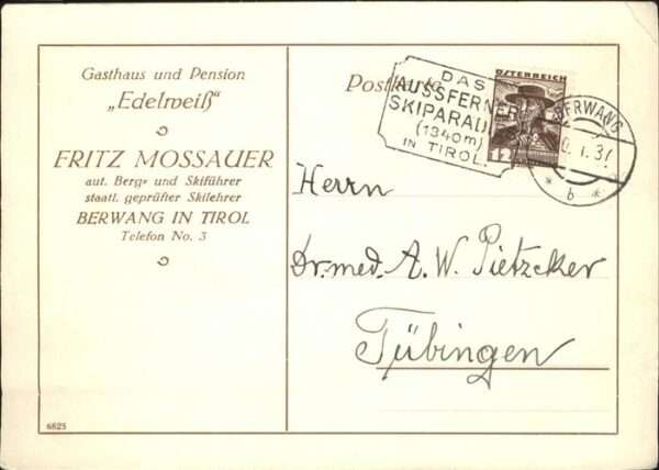 Berwang Tirol Gasthaus Pension Edelweiss