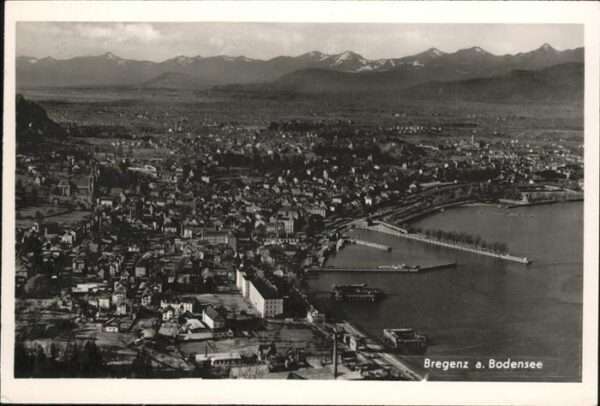 Bregenz Vorarlberg Fliegeraufnahme