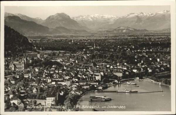 Bregenz Vorarlberg Fliegeraufnahme