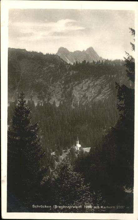 Schroecken Vorarlberg Karhorn