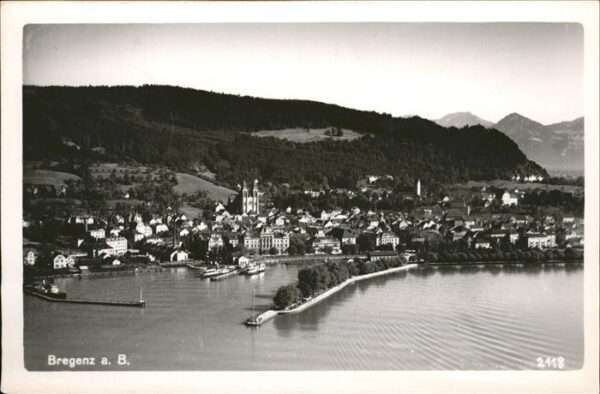 Bregenz Vorarlberg Fliegeraufnahme Schiff
