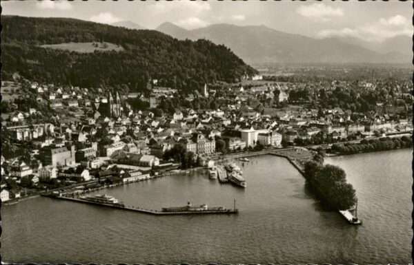 Bregenz Vorarlberg Fliegeraufnahme Hafen