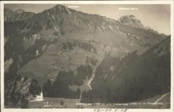 Schroecken Vorarlberg Nesselegg Widderstein