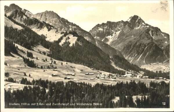 Riezlern Kleinwalsertal Vorarlberg Zwölferkopf Widderstein